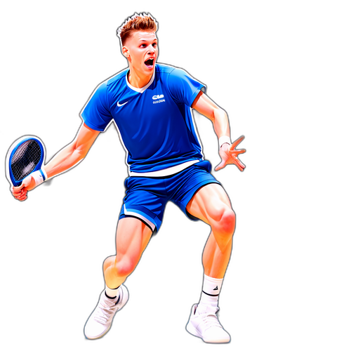 Autocolant cu Jannik Sinner