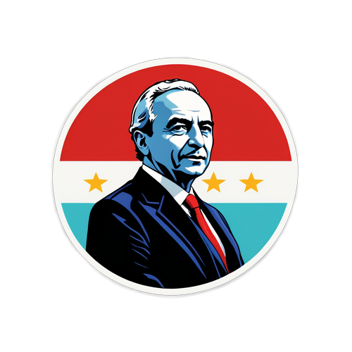 Demokrasi ve Adalet için Zafer Partisi Sticker Tasarımı