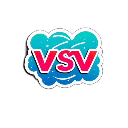 Modernes 'VSV'-Sticker mit urbanem Lebensstil