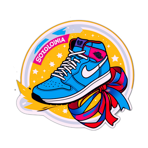 Samolepka 'Kateřina Sokolová' se stylovými sportovními prvky