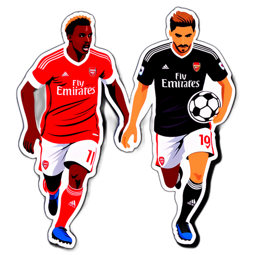 Stiker Pasukan Bola Sepak Benfica dan Arsenal