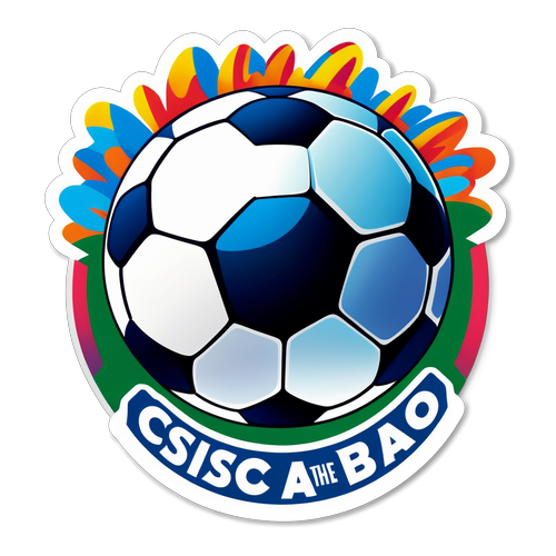 Sticker de balón de fútbol 'Cibao en el campo'