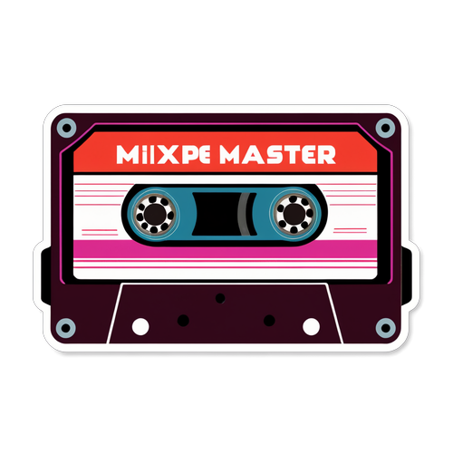 Unlock Your Nostalgia: The 'Mixtape Master' Sticker That Takes You Back to the 80s! 