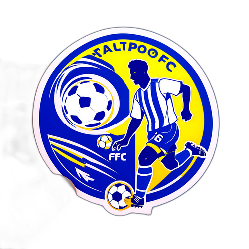 Aufkleber von Pafos FC - Dynamisches Fußballspiel