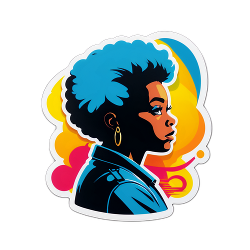 Sticker met silhouet van Toni Coppers