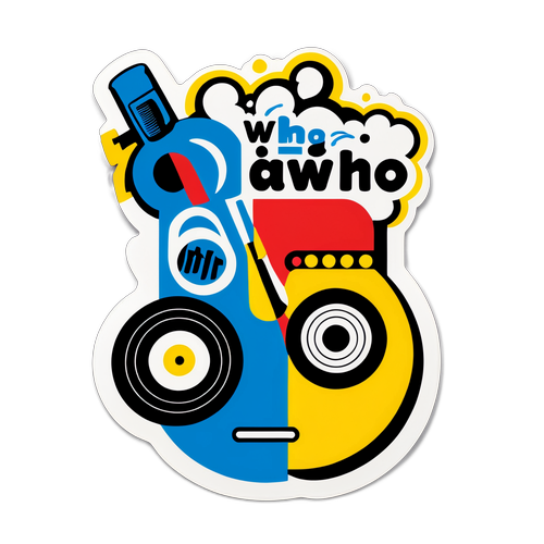 Retro-inspirierter Aufkleber von The Who