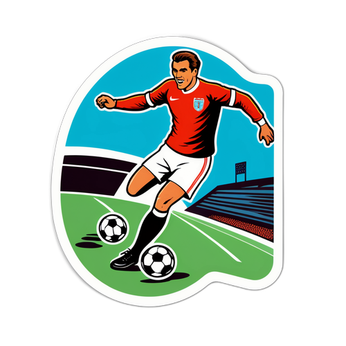 Stiker Retro Memorable Goal dalam Sejarah Bola Sepak