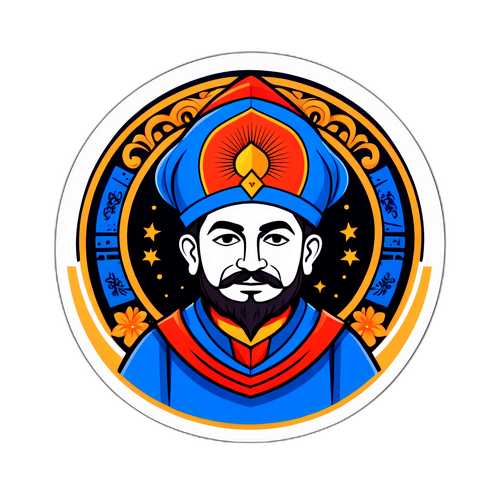 Наліпка з ілюстрацією Ізмаїла, що показує єдність минулого і сьогодення