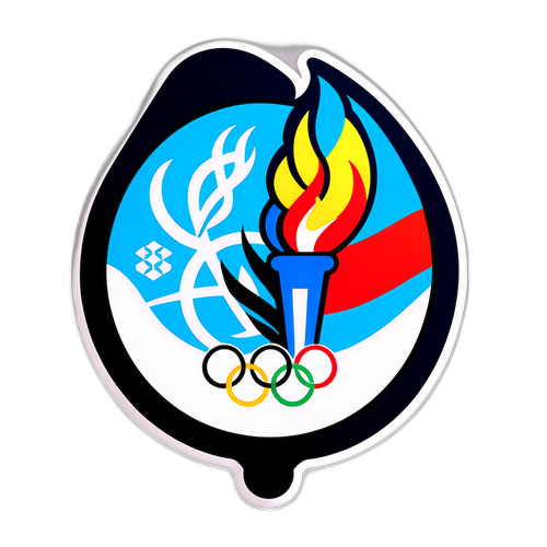 Autocollant des Jeux Olympiques d'Hiver 2026