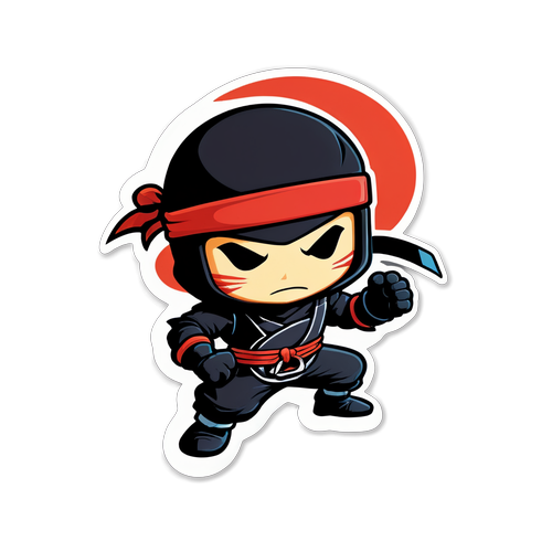 Pem sticker nostalgia Ninja Gaiden Black