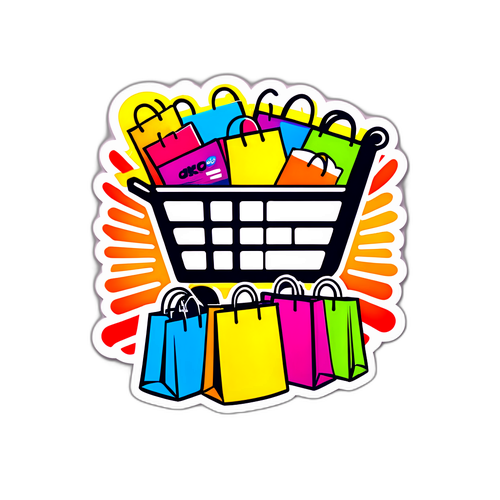 黑色星期五購物貼紙