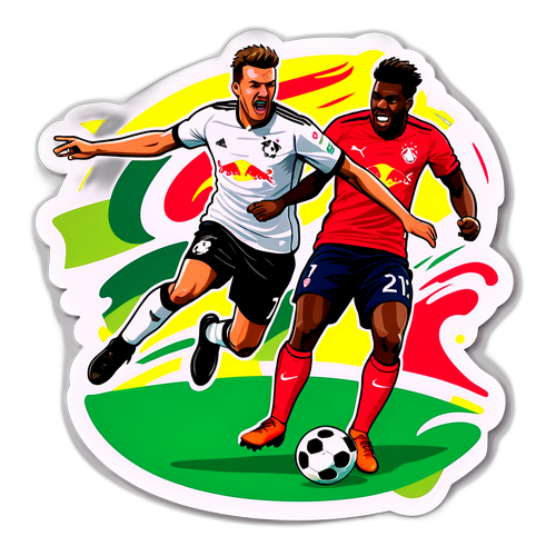 Stiker Pemain Bola Sepak Bergelut