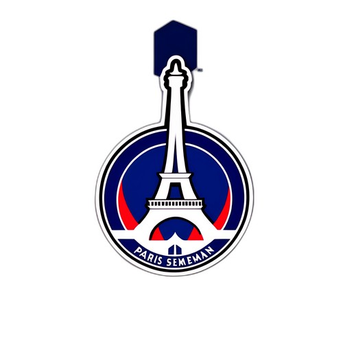 Paris Saint-Germain Klistermærke med Eiffeltårnet