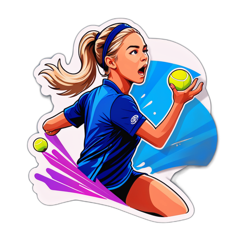 Aufkleber von Amanda Anisimova in Aktion