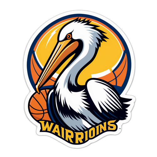 強大的鵜鶘籃球主題設計