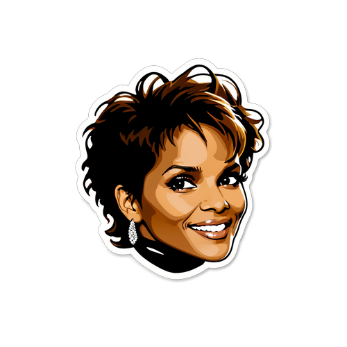 Glamour und Inspiration: Halle Berry Sticker