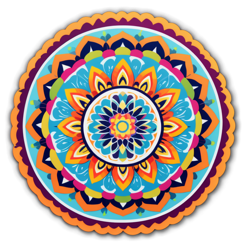 ¡Transforma Tu Vida con Este Mandala de Colores Vibrantes que Cautivará Tus Sentidos!