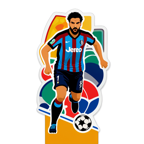 Sticker chủ đề Serie A với cầu thủ nổi tiếng