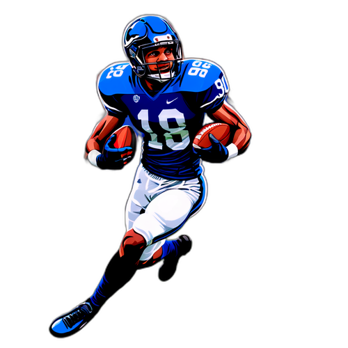 Dynamic Football Player Artwork