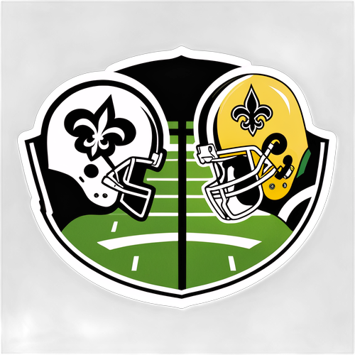 Raiders vs. Saints Rivalry Sticker