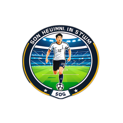 손흥민이 달리는 축구 경기장