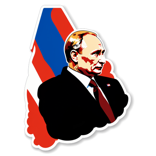 Silhouette Putina z Tłem Kremla