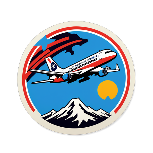 Sticker que celebra el accidente aéreo de Washington con un fondo emocional, simbolizando solidaridad y recuerdo