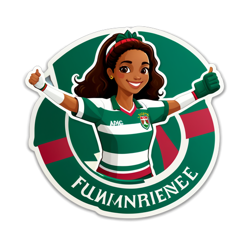 Adesivo do Fluminense comemorando a vitória