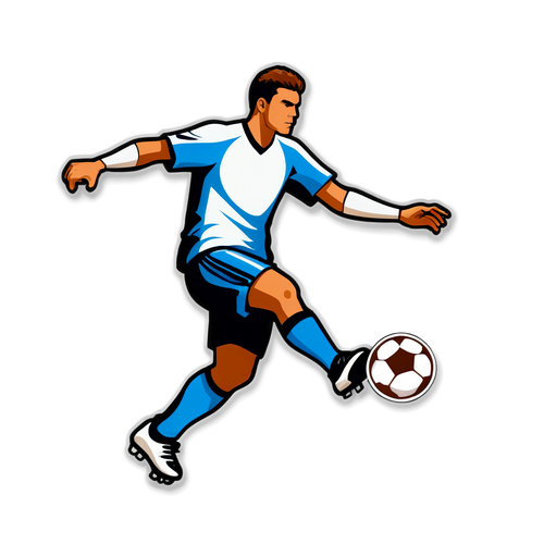 Soccer and Baseball Fusion Sticker