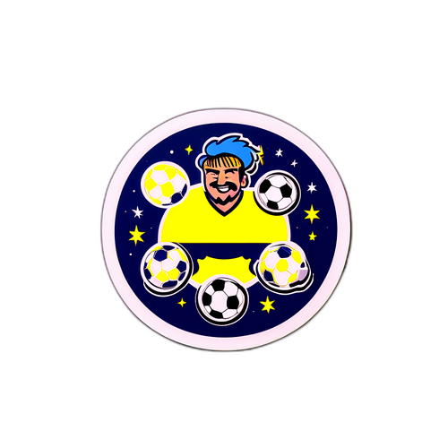Ilustracja naklejki na temat meczu Nashville SC vs. Inter Miami
