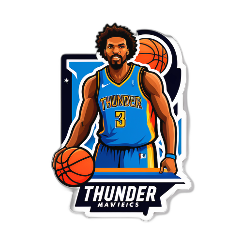 Basketball Jersey Sticker: Thunder vs. Mavericks