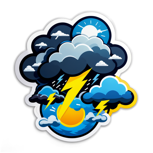 Shocking Storms Unleashed: Discover the Power of Nature with Our Dramatic Weather Stickers!