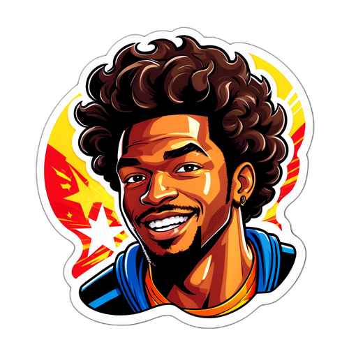 Stiker Karir Christopher Nkunku dalam Gaya Komik