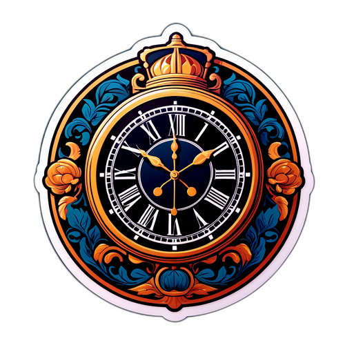 Adesivo do Mistério das Sete Relógios de Agatha Christie