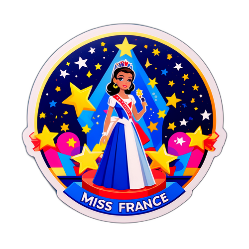 Autocollant inspiré de Miss France