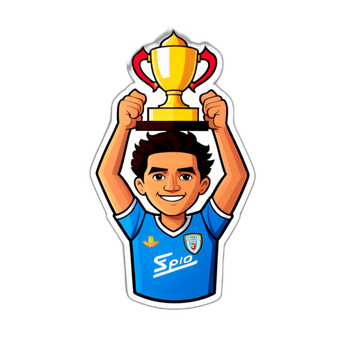Félix Torres com Troféu