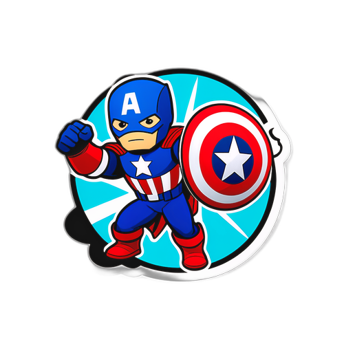 Un personnage fantastique dans un style de bande dessinée inspiré des Avengers