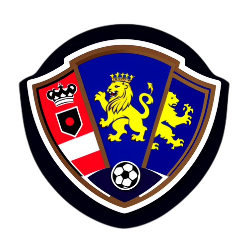 Aufkleber mit den Logos von Everton und Bournemouth für ein aufregendes Fußballspiel