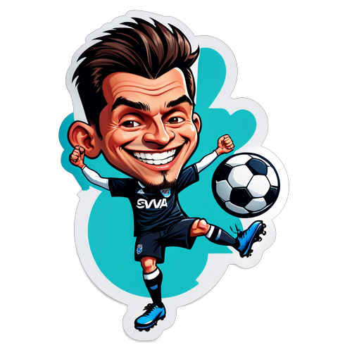 Caricatura Divertida de Kevin Viveros