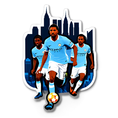Stiker Kelab Bola Sepak Man City