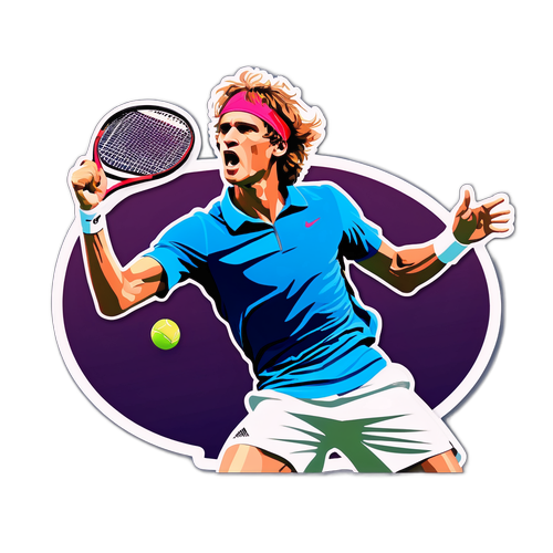 알렉산더 주레프의 서브 순간 일러스트