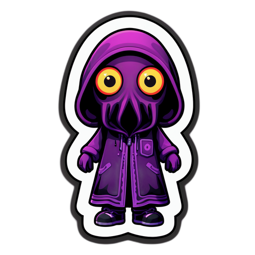Pelottava Squid Game -nukke hohtavilla silmillä