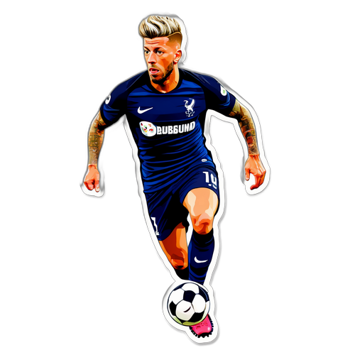 Sticker van Toby Alderweireld in voetbalkit