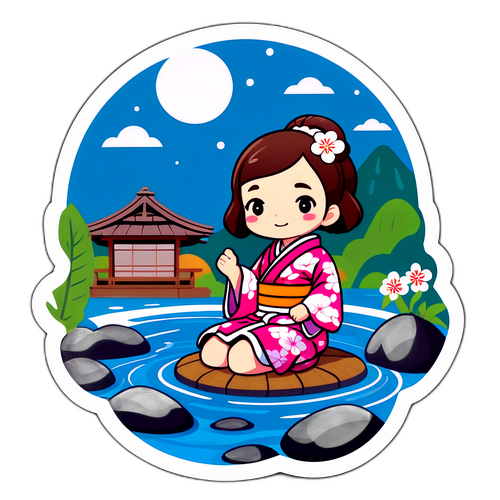 温泉の浴衣キャラクター