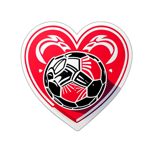 Herz-Symbol für Fußball