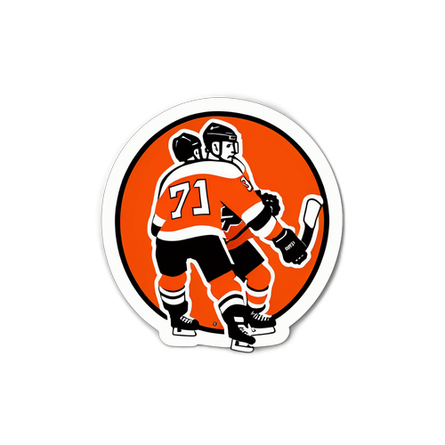 Flyers vs. Devils Rivalry Sticker