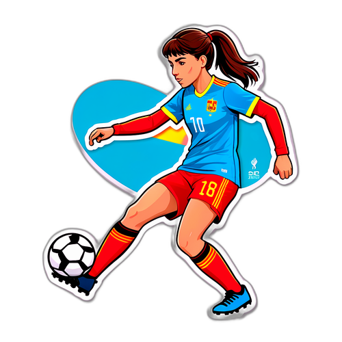 Стильний наліпка Аітани Бонматі в дії