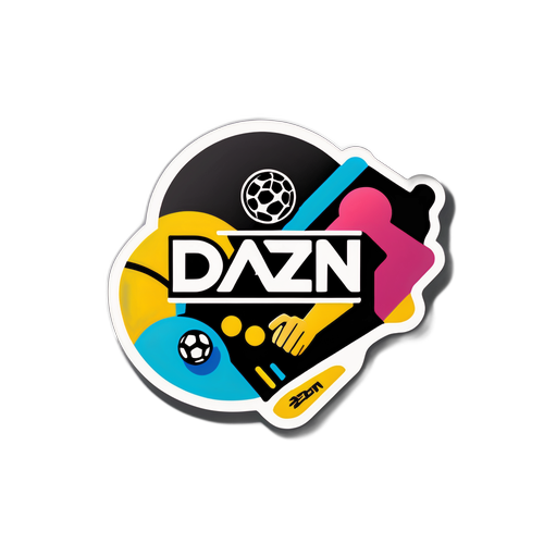 DAZN Sportstreaming Klistermärke