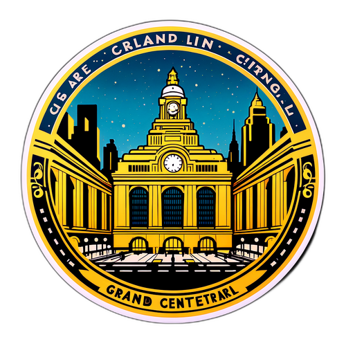 Un design de Grand Central avec des éléments vintage et des lumières vives