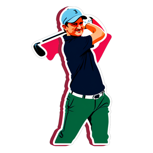 Golf Fever! Unleash Your Swing with the Ultimate 'Tee Time!' Sticker!